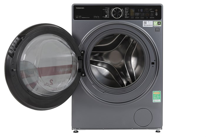 Máy Giặt Sấy Toshiba Inverter Giặt 10,5 Kg - Sấy 7 Kg TWD-T25BZU115MWV(MG)